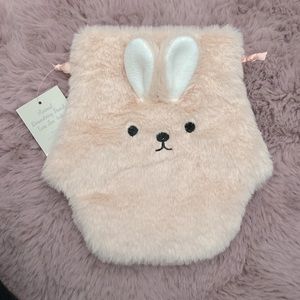 Blush Pink Faux Fur Bunny draw strong bag
